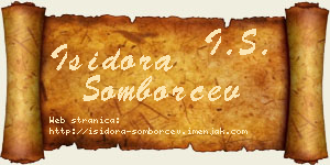Isidora Somborčev vizit kartica